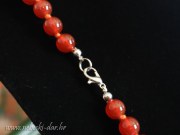 karneol ogrlica 45cm